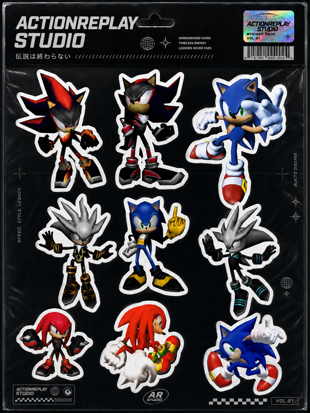 Action Replay Sticker Pack